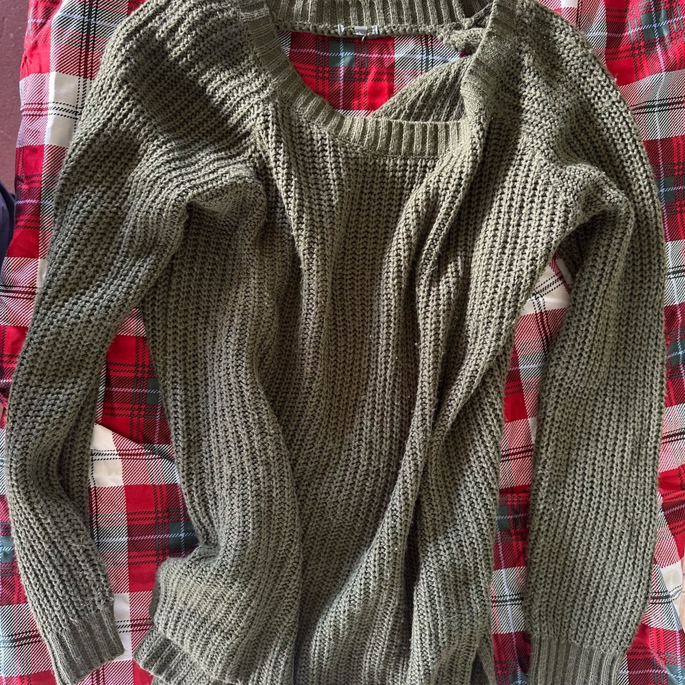 Olive Green Women's Sweater